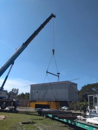 Subestação modular transportável